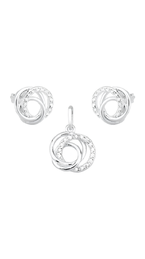 Conjunto argolas entrelaçadas