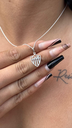Colar atlético mineiro vazado